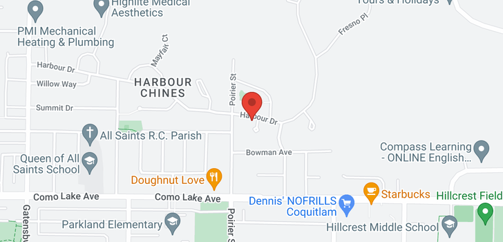 map of 1730 HARBOUR DRIVE